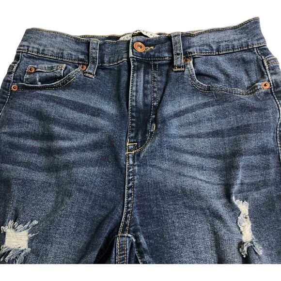 Celebrity Pink Bermuda Distressed Jean Shorts - Picture 3 of 5